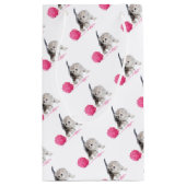 Chaton drôle adorable mignon Low Poly スモールペーパーバッグ (裏面)