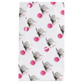 Chaton drôle adorable mignon Low Poly スモールペーパーバッグ (正面)