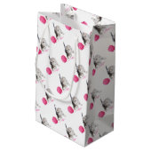 Chaton drôle adorable mignon Low Poly スモールペーパーバッグ (裏面アングル)