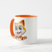 Chaton mignon au grands yeux bleus. マグカップ (正面左)