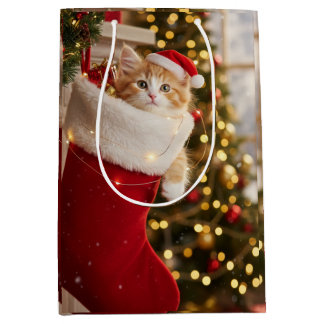chaton noëls ミディアムペーパーバッグ