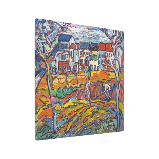 Chatouの家 |モーリス・ド・ヴラニク | メタルプリント (アングル)