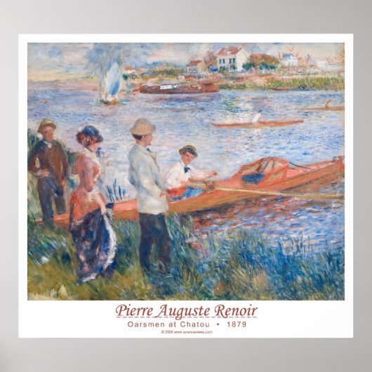 Chatouの漕ぎ手・ 1879 ポスター (正面)