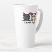 Chats en famille カフェラテマグ (右アングル)
