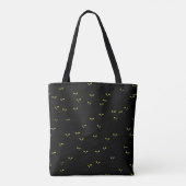 Chats Noirs sur Fond Blanc トートバッグ (裏面)