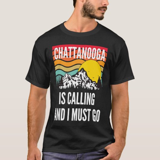 Chattanooga Is Calling And I Must Go, Wavy Sunset Tシャツ (正面)