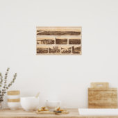 Chattanooga Tennessee River ポスター (キッチン)