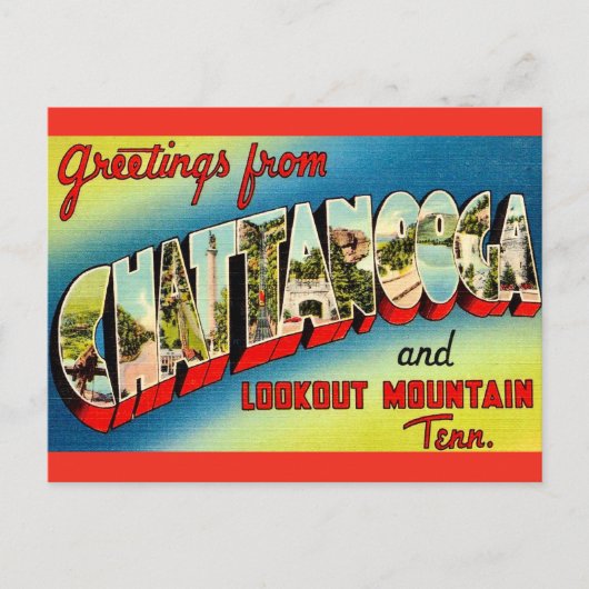 Chattanooga Tennessee Vintage Postcard ポストカード (正面)