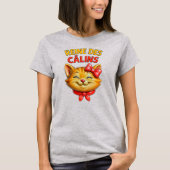 Chatte mignonne câline tシャツ (正面)