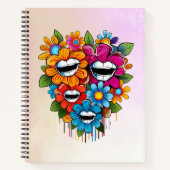 Chatty Blossoms Taza ノートブック (正面)