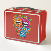 Chatty Blossoms Taza メタルランチボックス (正面)