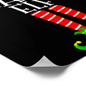 Chatty Elf Funny Matching Family Group Christmas P ポスター (角)