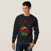 Chatty Gnome Buffalo Plaid Matching Family Christm スウェットシャツ (正面フル)