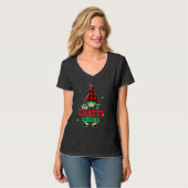 Chatty Gnome Buffalo Plaid Matching Family Christm Tシャツ (正面フル)