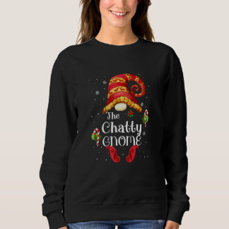 Chatty Gnome Matching Family  Christmas Gnome Pjs スウェットシャツ