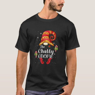 Chatty Gnome Matching Family  Christmas Gnome Pjs Tシャツ