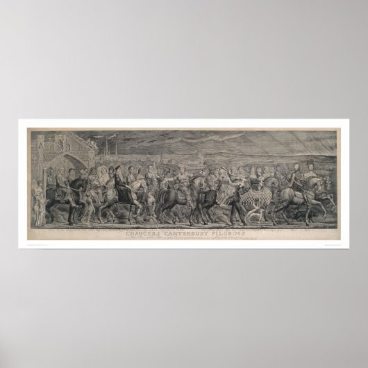 Chaucer's Canterbury Pilgrims (1219) ポスター (正面)