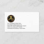 Chauffeurの豪華な金ゴールド曲線 名刺 (裏面)