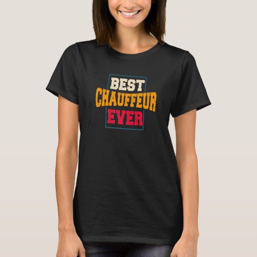 Chauffeur Carpooler Professional Driver Private Li Tシャツ (正面)
