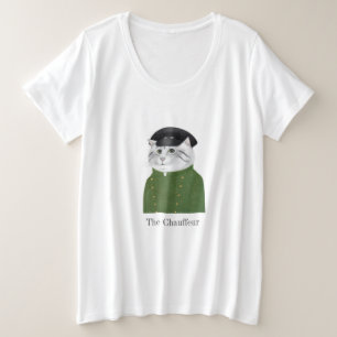 CHAUFFEUR CATウィメンズプラスサイズTシャツ プラスサイズTシャツ
