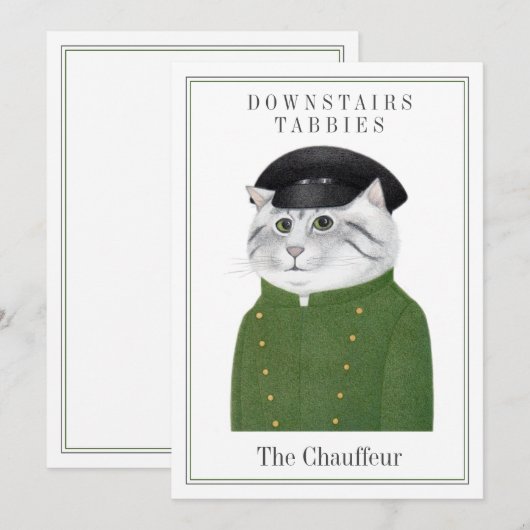 CHAUFFEUR CAT 5x7フラットカード+文字 シーズンカード (正面/裏面)