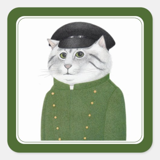 CHAUFFEUR CAT Small Squareスタンプ スクエアシール (正面)