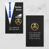 Chauffeur Coat Jacket Driving Limo 名刺 (正面/裏面)