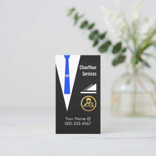 Chauffeur Coat Jacket Driving Limo 名刺 (スタンド正面)