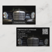 Chauffeur noble Mercedes Benz oldtimerドライバ 名刺 (正面/裏面)