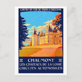 Chaumont, Chateu de la Loire，フランス，ヴィンテージ旅行 ポストカード