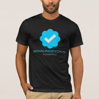 @ChaunceyDavis -確認される-黒 Tシャツ