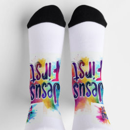 Chaussettes de sport mixtes Jesus First ソックス