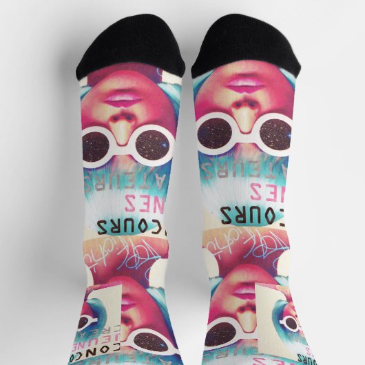 Chaussettes Disco Doll Pour Femmes ソックス (上部)