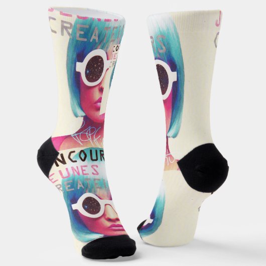 Chaussettes Disco Doll Pour Femmes ソックス (傾斜あり)