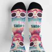 Chaussettes Disco Doll Pour Femmes ソックス (上部)