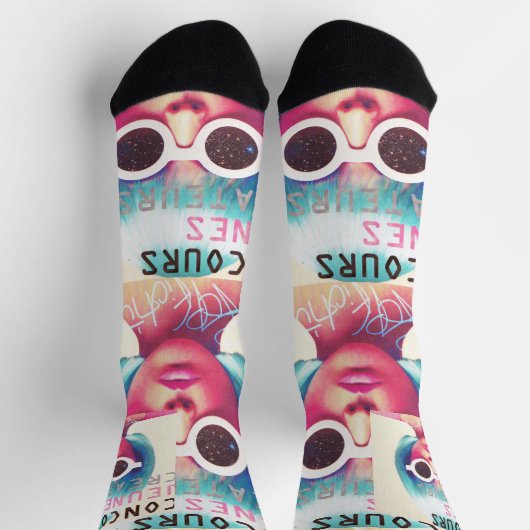 Chaussettes Disco Doll Pour Femmes ソックス (上部)