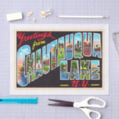 Chautaqua Lake New York NYラージレター 薄葉紙 (クラフト)