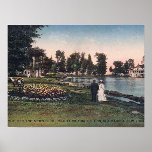Chautaqua NY, New York, 1913ヴィンテージ ポスター (正面)