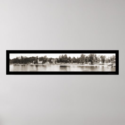 Chautaqua NY Water Photo 1909 ポスター (正面)