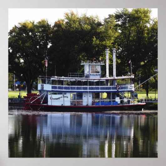 Chautauqua Belle on Lake Chautauqua ポスター (正面)