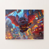 Chauve-Souris Pompière en Action - Puzzle Héroïque ジグソーパズル (横)