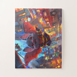 Chauve-Souris Pompière en Action - Puzzle Héroïque ジグソーパズル