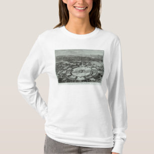 Chauxの町、c. 1804年の透視図 tシャツ