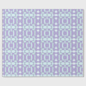 Chavanel Brushstroke Ikat in Purple and Teal ラッピングペーパー (フラット)