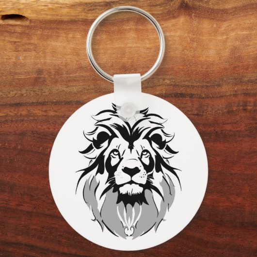 Chaveiro Círculo de Metal com rosto de leão 5,08cm キーホルダー (裏面)