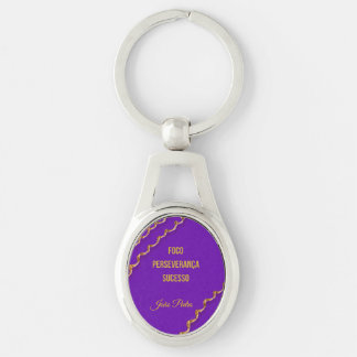 Chaveiro Faixa Roxa Jiu-Jitsu nome personalizável キーホルダー