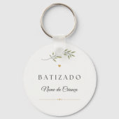 Chaveiro Lembrança de Batizado Personalizado キーホルダー (正面)