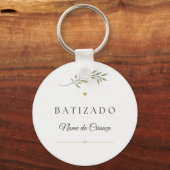 Chaveiro Lembrança de Batizado Personalizado キーホルダー (正面)