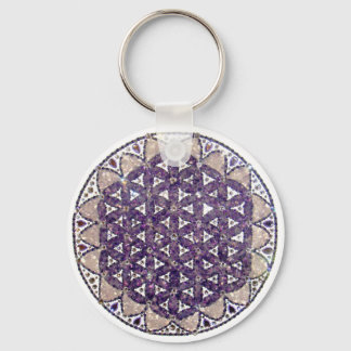 Chaveiro Mandala Flor da Vida Ametista キーホルダー