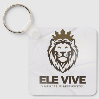 Chaveiro personalizado Ele Vive (frente e verso)   キーホルダー